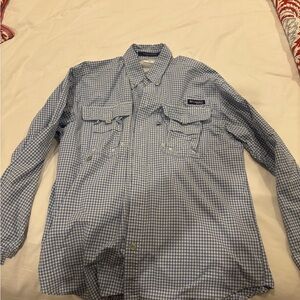 Columbia PFG Checkered Long Sleeve Size XS